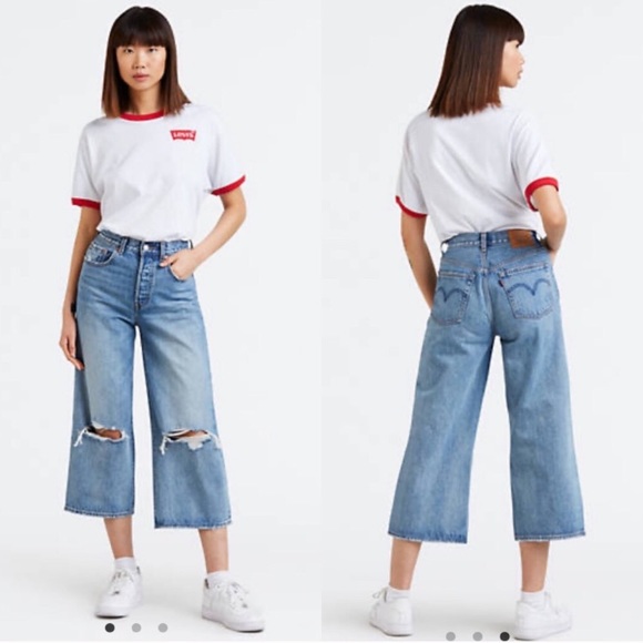 Levi's Denim - Levi's Blue Wide Leg Jeans